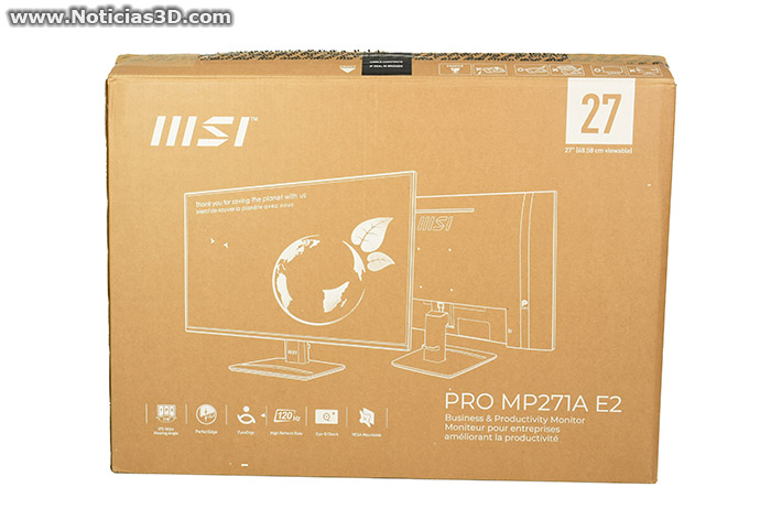MSI PRO MP271A E2 Foto de la caja